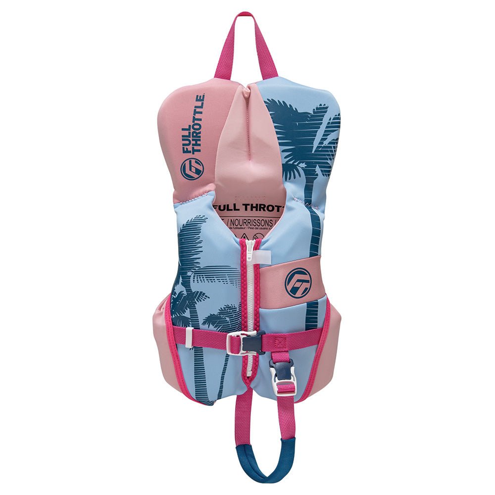 Full Throttle Infant Rapid - Dry Flex - Back Life Jacket - Pink [142200 - 105 - 000 - 25] - Houseboatparts.com