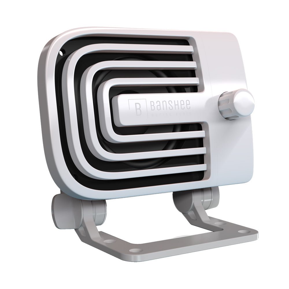 Banshee Marine Active External VHF Speaker - White [BAR - VA - 1W] - Houseboatparts.com