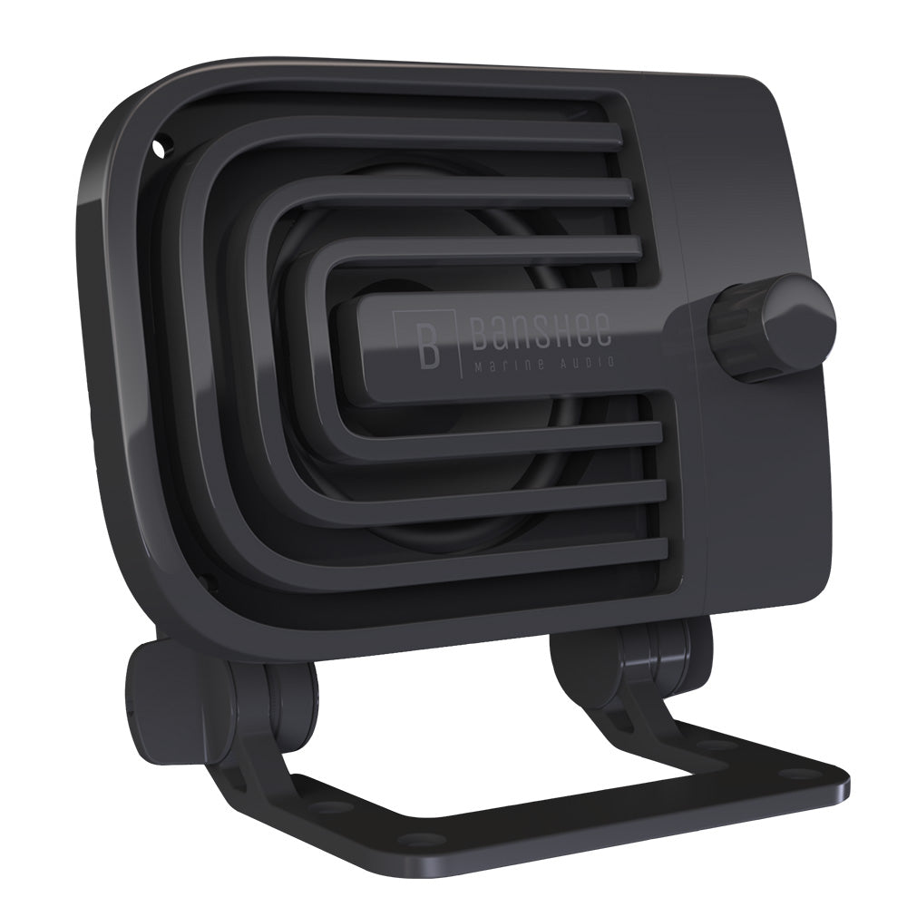 Banshee Marine Active External VHF Speaker - Black [BAR - VA - 1B] - Houseboatparts.com