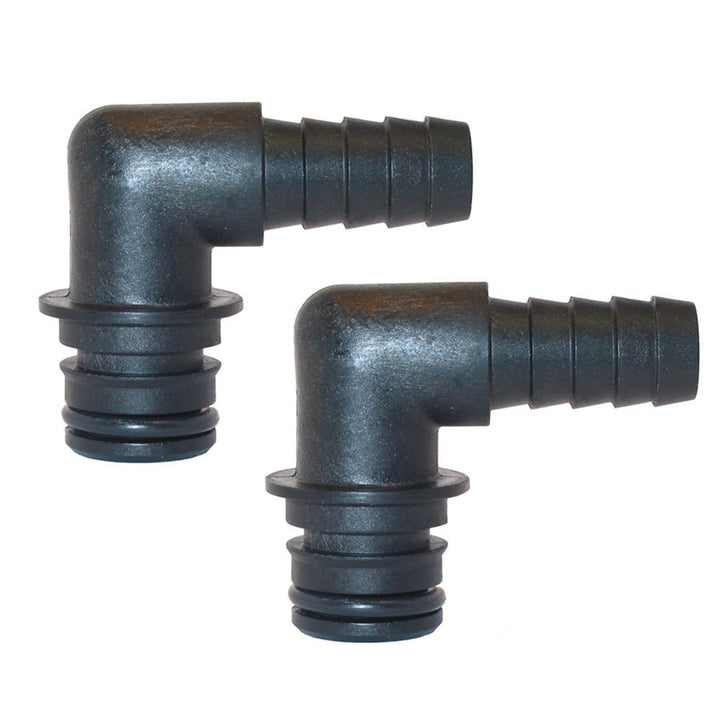 Jabsco Port Kit 90 - Degree Elbow 1/2" Hose Fitting - Pair [30651 - 1000] - Houseboatparts.com