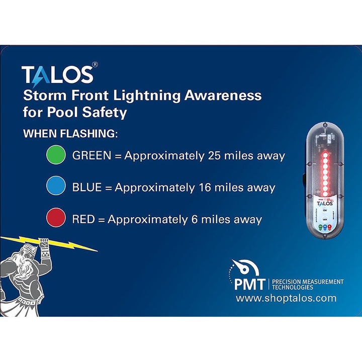 TALOS Standard Lightning Detector w/18"x24" Safety Information Sign [SFD - 1824P - MTB] - Houseboatparts.com