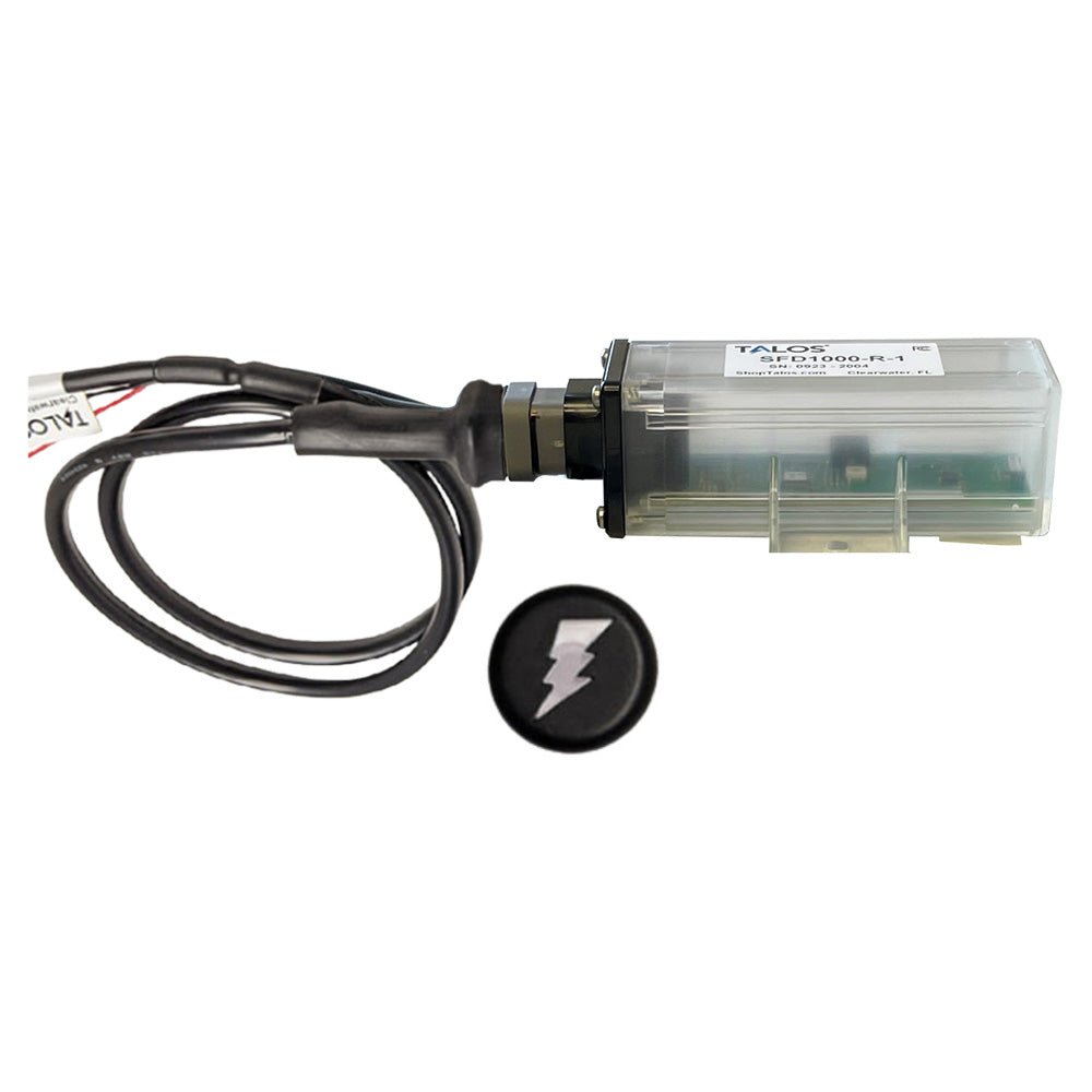 TALOS Remote Housing Lightning Detection System w/10' Cable - Black Round Indicator w/Translucent Housing [SFD1000R - T1 - BO - BL - 10FT] - Houseboatparts.com