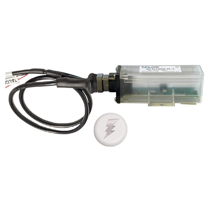 TALOS Remote Housing Lightning Detection System w/20' Cable - White Round Indicator w/Translucent Housing [SFD1000R - T1 - WO - WH - 20FT] - Houseboatparts.com