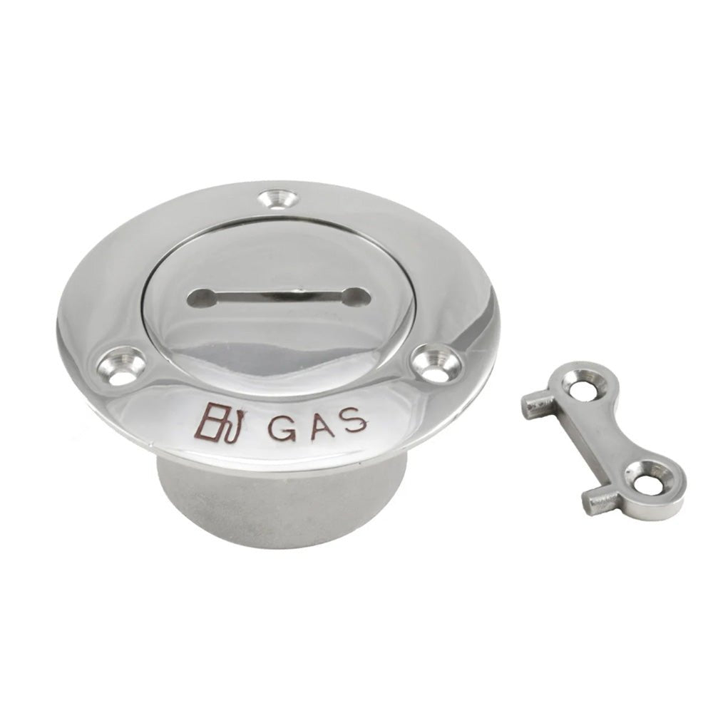 Whitecap Pipe Deck Fill w/Key - 2" Pipe (Gas) [6131] - Houseboatparts.com