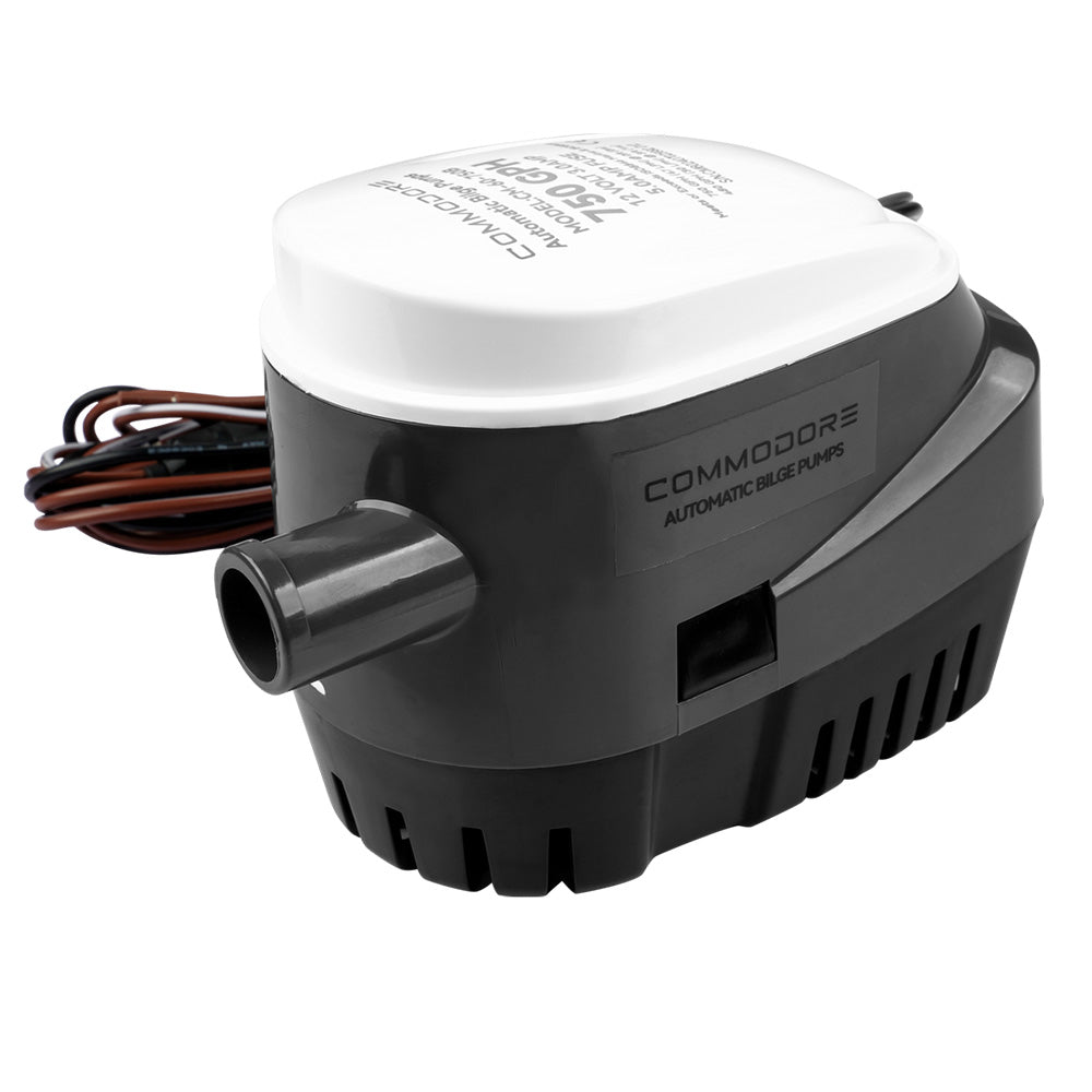 Commodore 750 GPH 60 Series Automatic Bilge Pump - 12V [CM - 60 - 750B] - Houseboatparts.com