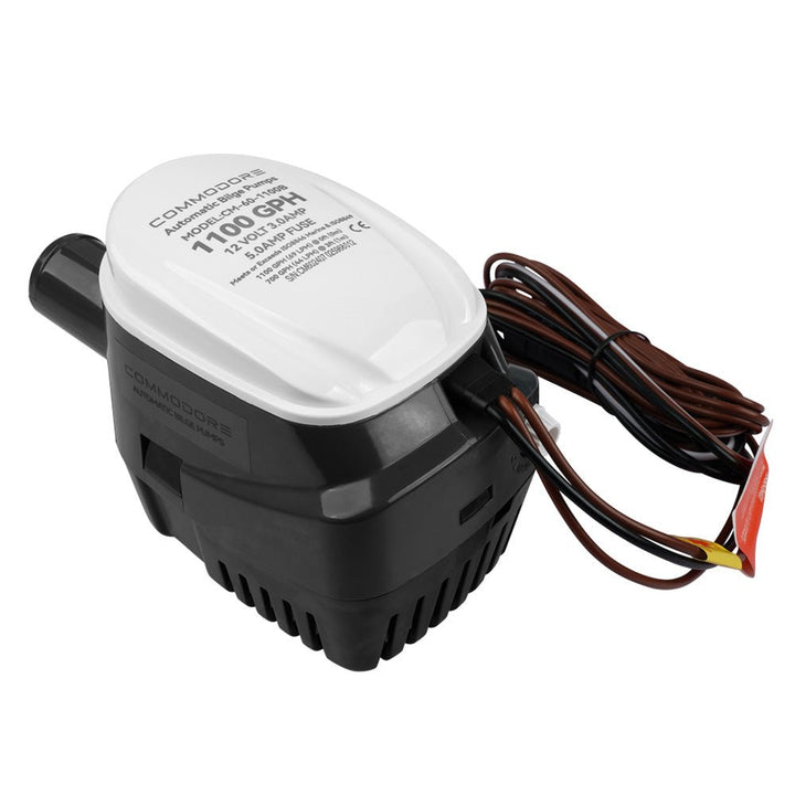 Commodore 1100 GPH 60 Series Automatic Bilge Pump - 12V [CM - 60 - 1100B] - Houseboatparts.com