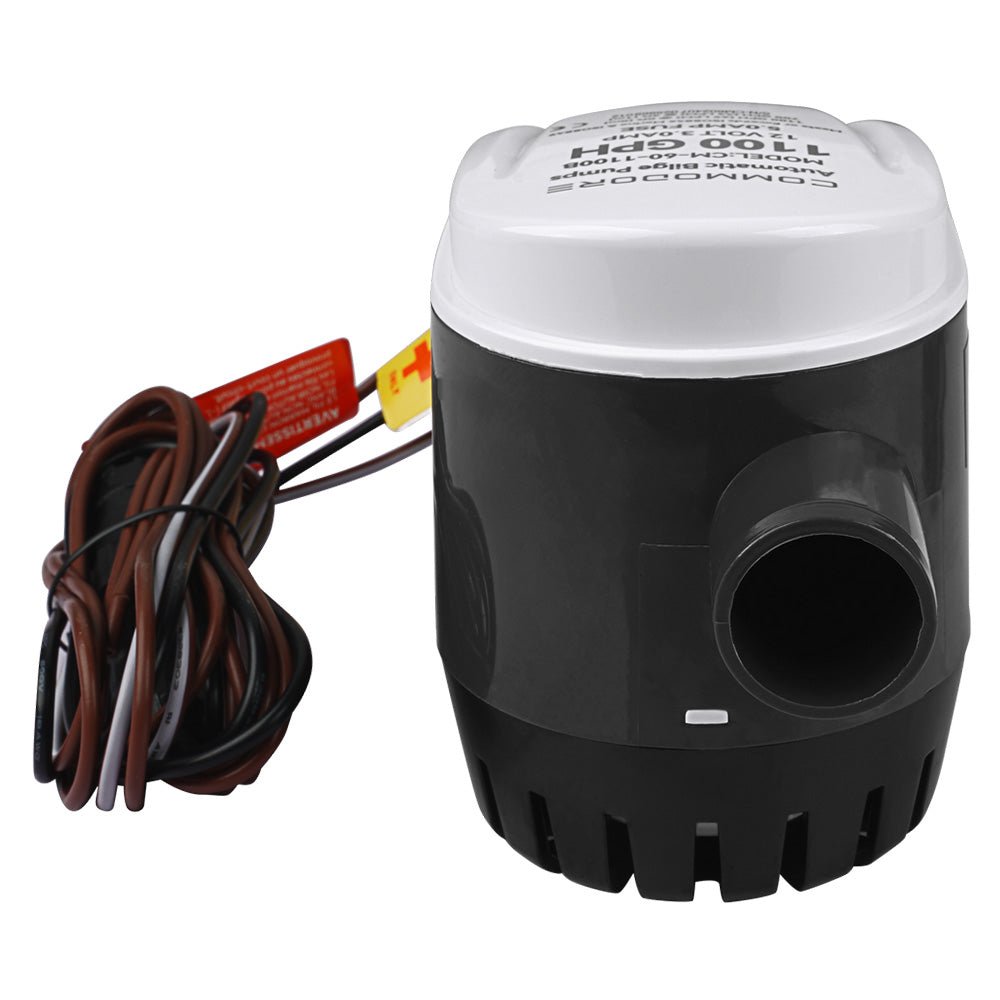 Commodore 1100 GPH 60 Series Automatic Bilge Pump - 12V [CM - 60 - 1100B] - Houseboatparts.com