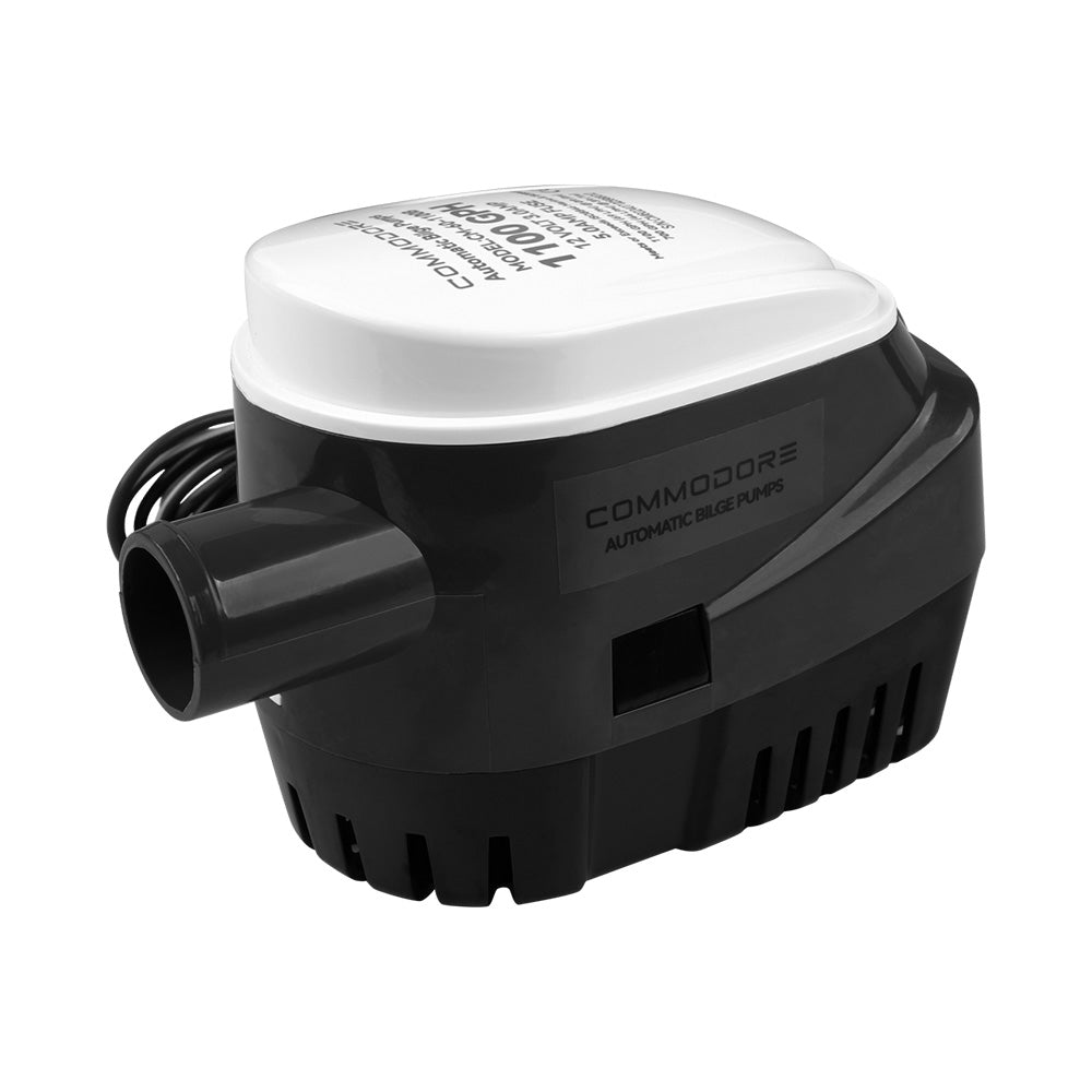 Commodore 1100 GPH 60 Series Automatic Bilge Pump - 12V [CM - 60 - 1100B] - Houseboatparts.com