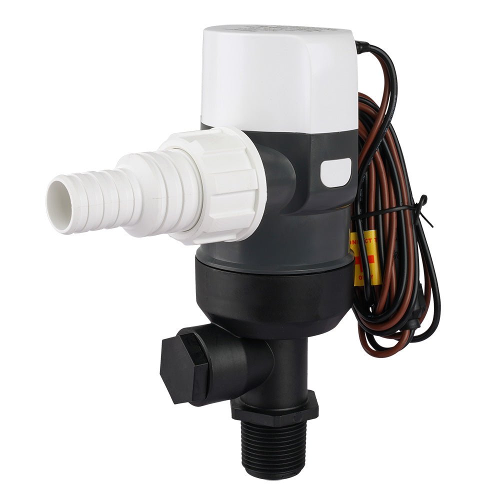 Commodore 1100 GPH Vertical Livewell Pump - Short - 12V [CM - D31 - 1100L] - Houseboatparts.com