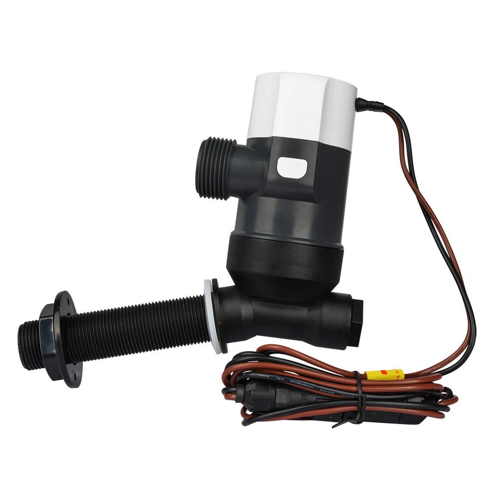 Commodore 1100 GPH Angled Livewell Pump - 12V [CM - E31 - 1100L] - Houseboatparts.com