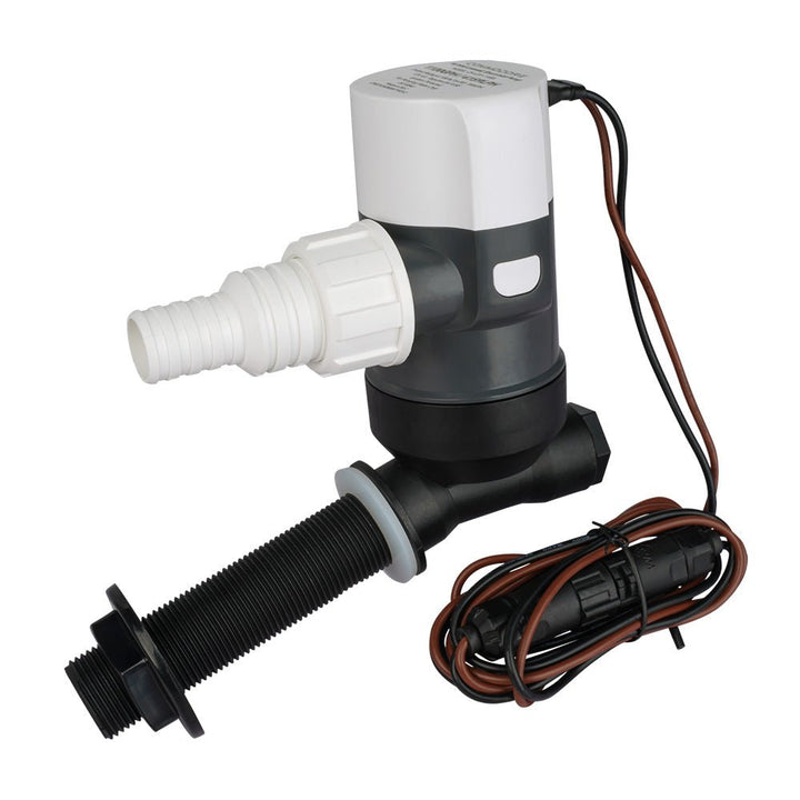 Commodore 1100 GPH Angled Livewell Pump - 12V [CM - E31 - 1100L] - Houseboatparts.com