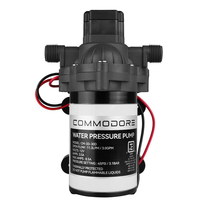 Commodore 3.0 GPM Water Pump - 12V [CM - 33 - 30D] - Houseboatparts.com