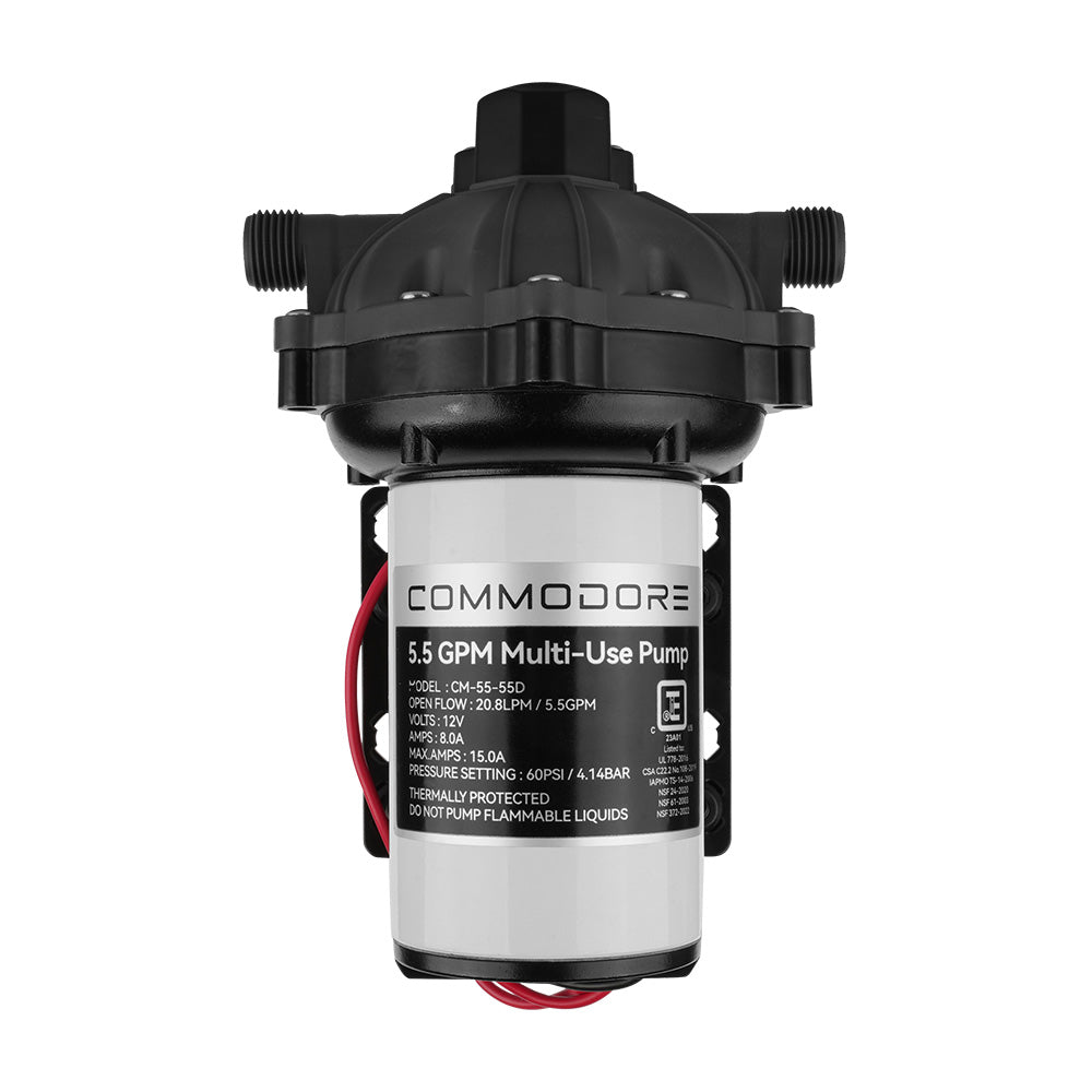 Commodore 5.5 GPM Water Pump - 12V [CM - 55 - 55D] - Houseboatparts.com