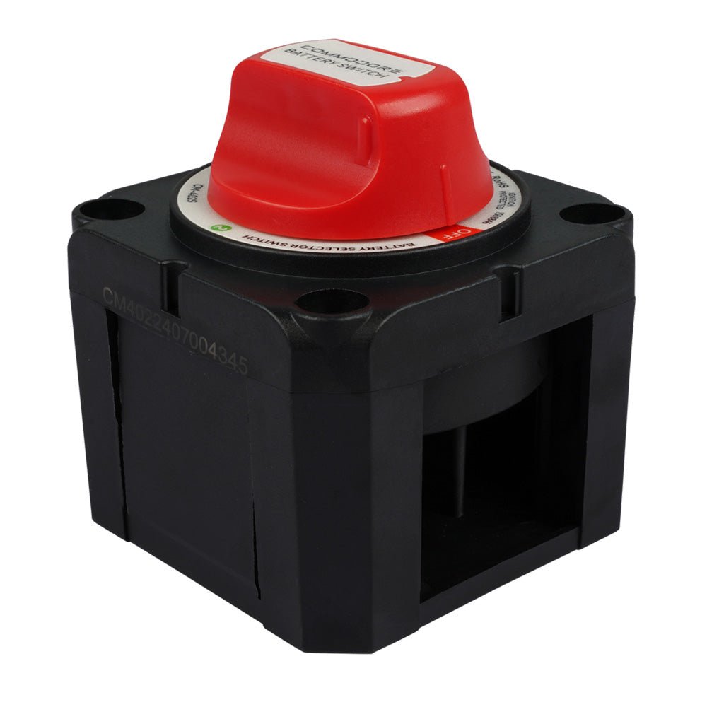 Commodore 4 - Position Compact Dual Battery Selector Switch [CM - 402S] - Houseboatparts.com