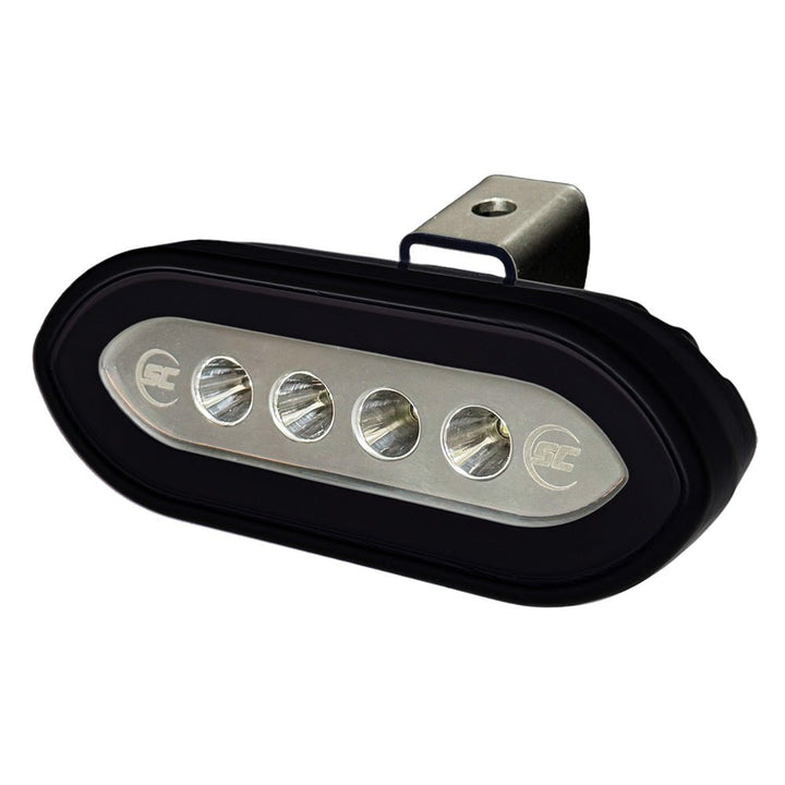 Shadow - Caster Bracket Mount Spreader Light - Black Housing - White [SCM - SLB4X - GW - BK] - Houseboatparts.com