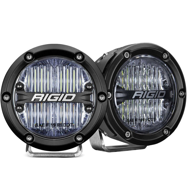 RIGID Industries 360 - Series 4" LED SAE Fog Beam - White - Set of 2 [36120] - Houseboatparts.com