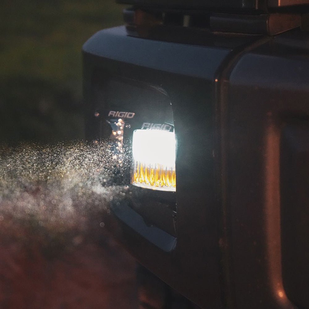RIGID Industries D - Series LED SAE Fog Beam - Yellow/White - Set of 2 [50482] - Houseboatparts.com