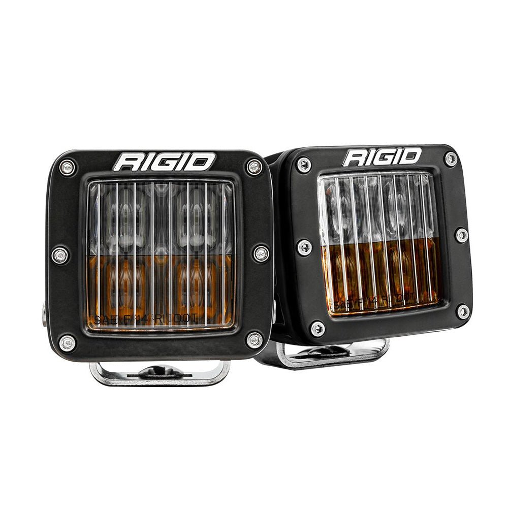 RIGID Industries D - Series LED SAE Fog Beam - Yellow/White - Set of 2 [50482] - Houseboatparts.com