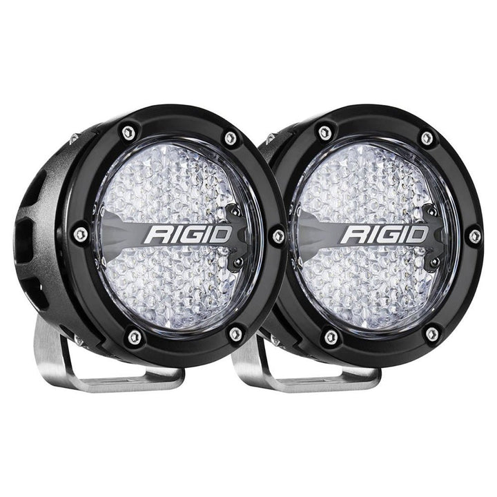 RIGID Industries 360 - Series RGBW 4" Offroad Lamp Diffused Beam w/RGBW Backlight Pods - Set of 2 [36400] - Houseboatparts.com