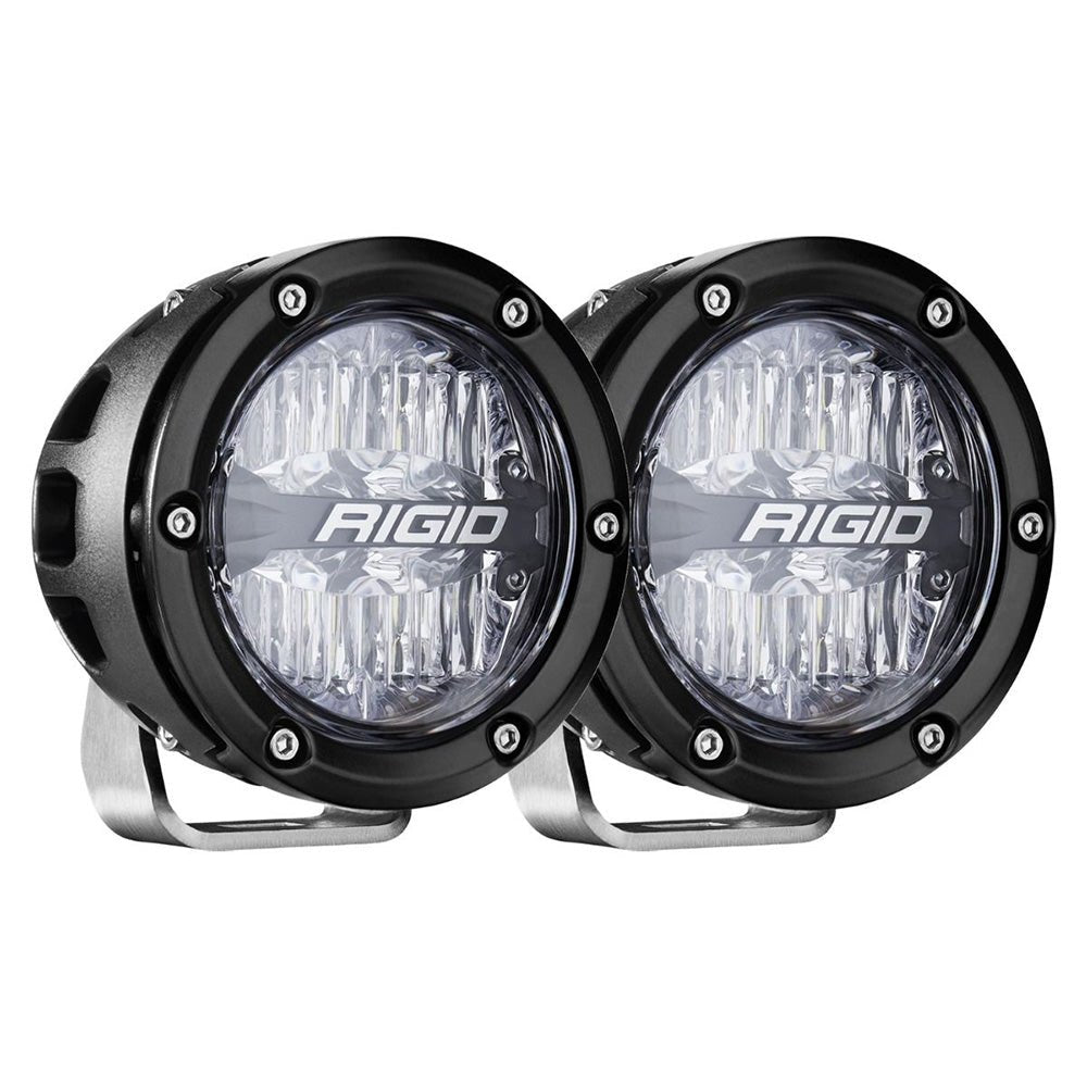 RIGID Industries 360 - Series RGBW 4" Offroad Lamp Drive Beam w/RGBW Backlight Pods - Set of 2 [36401] - Houseboatparts.com