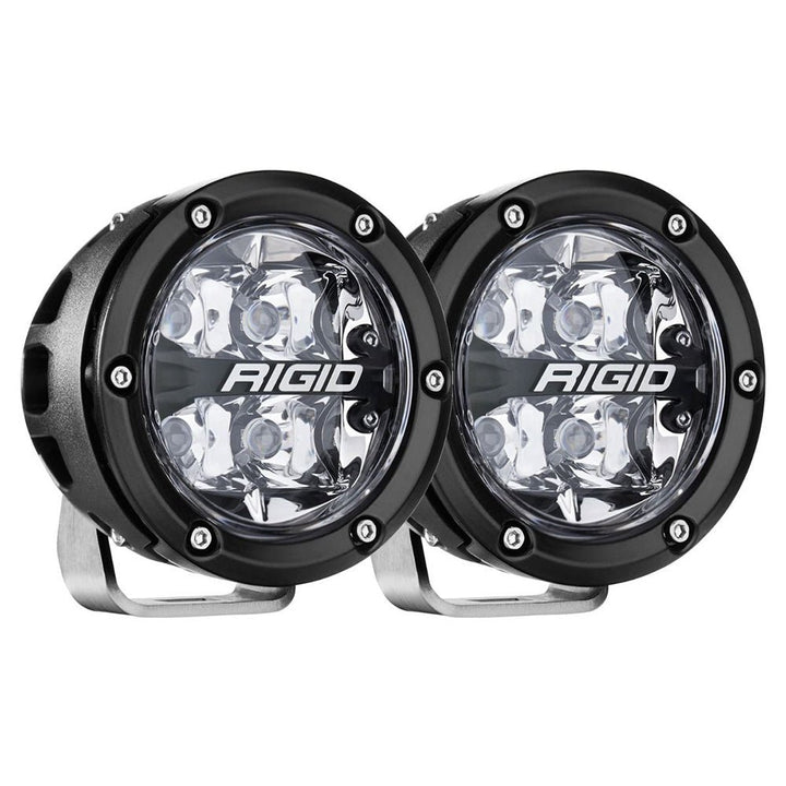 RIGID Industries 360 - Series RGBW 4" Offroad Spot Beam w/RGBW Backlight Pods - Set of 2 [36402] - Houseboatparts.com