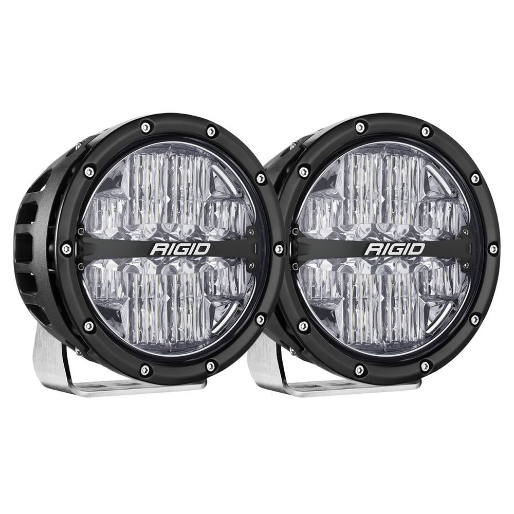 RIGID Industries 360 - Series RGBW 6" Offroad Lamp Drive Beam w/RGBW Backlight Pods - Set of 2 [36411] - Houseboatparts.com