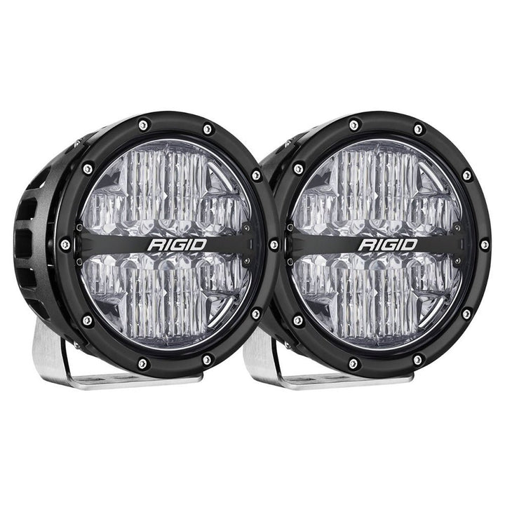 RIGID Industries 360 - Series RGBW 6" Offroad Lamp Drive Beam w/RGBW Backlight Pods - Set of 2 [36411] - Houseboatparts.com