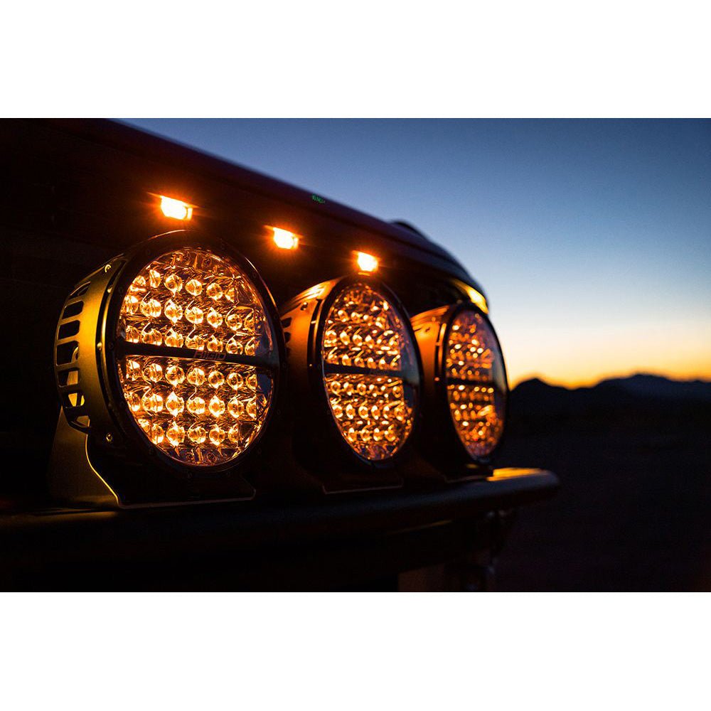 RIGID Industries 360 - Series RGBW 9" Offroad Lamp Spot Beam w/RGBW Backlight Pods - Single [36422] - Houseboatparts.com