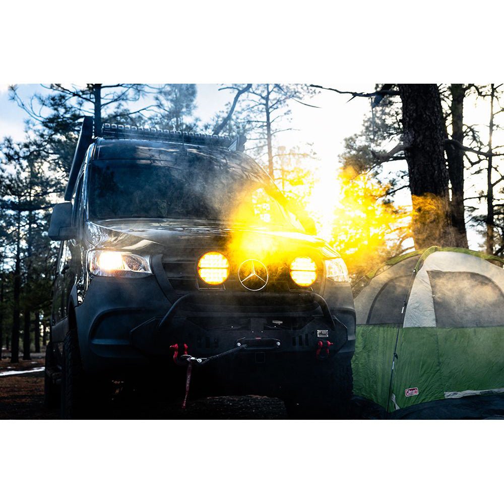 RIGID Industries 360 - Series Amber Pro 9" Offroad Spot Beam w/Amber Backlight Pod - Single [36522] - Houseboatparts.com