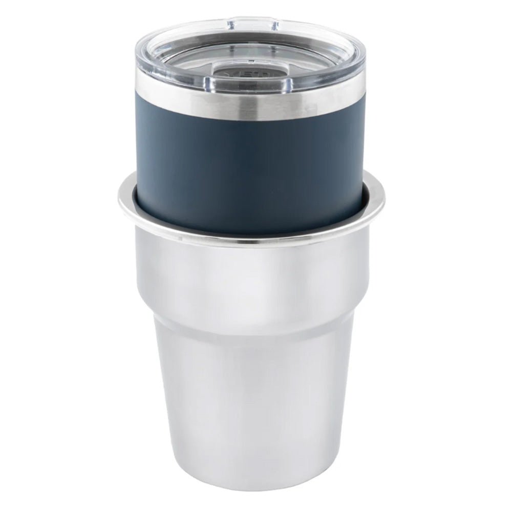 Whitecap Extra Large Stainless Steel Flush Cupholder [S - 3507C] - Houseboatparts.com