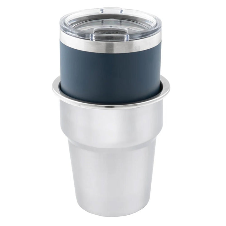Whitecap Extra Large Stainless Steel Flush Cupholder [S - 3507C] - Houseboatparts.com