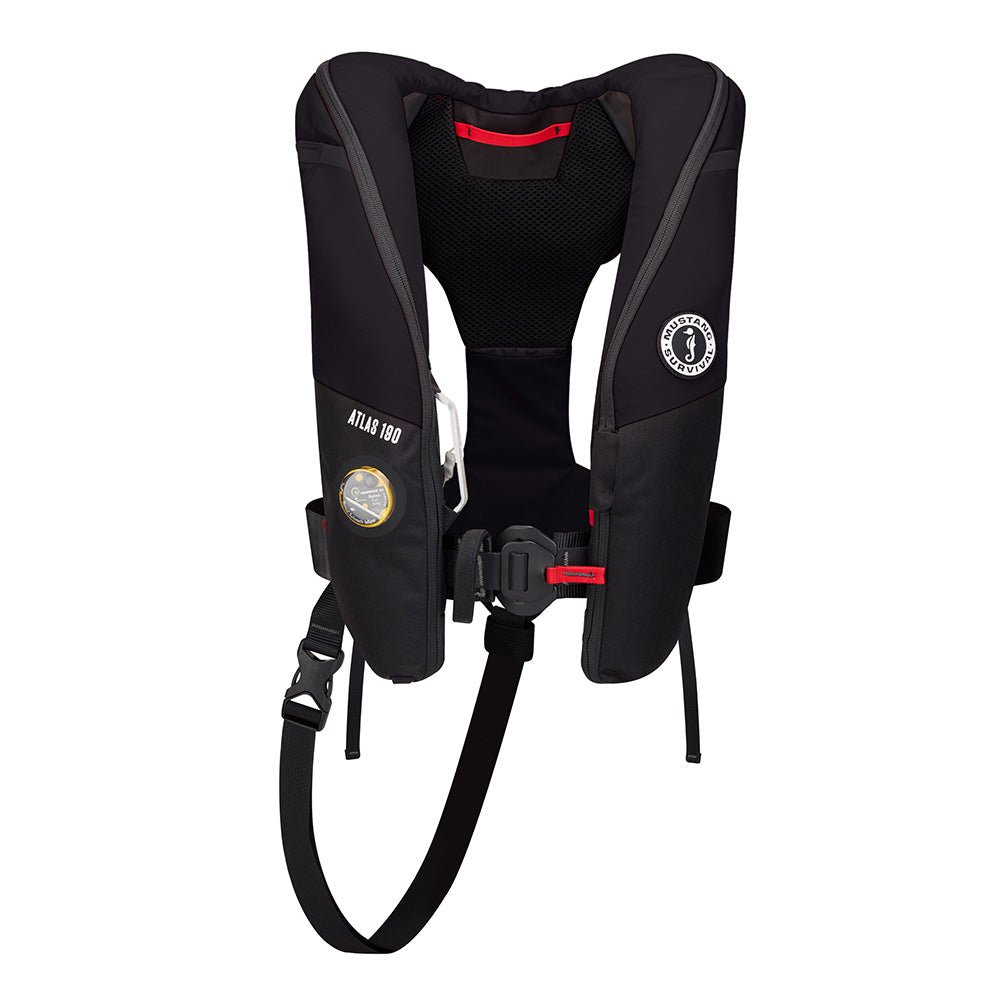 Mustang Atlas 190 DLX Open Ocean Inflatable PFD - Black [MD3195E1 - 13 - 0] - Houseboatparts.com