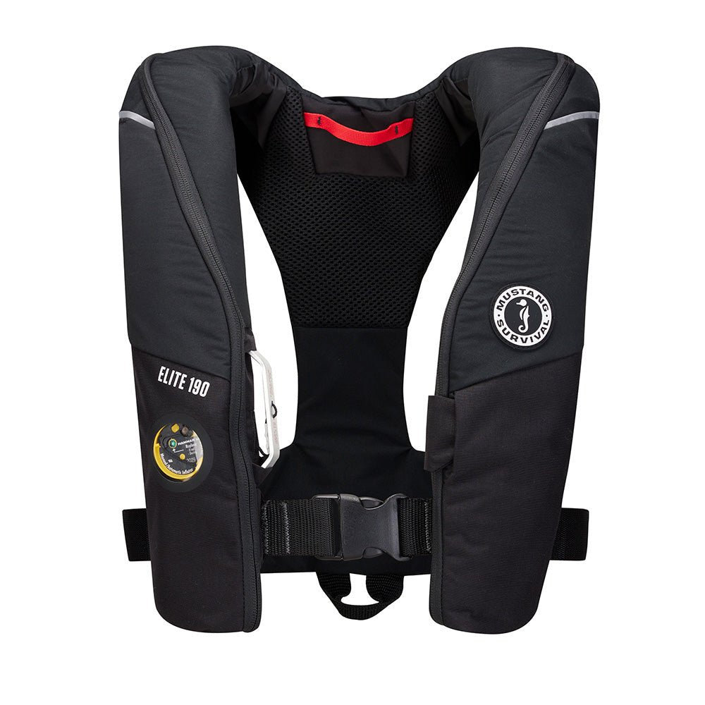 Mustang Elite 190 Offshore Inflatable PFD - Black [MD3170 - 13 - 0] - Houseboatparts.com
