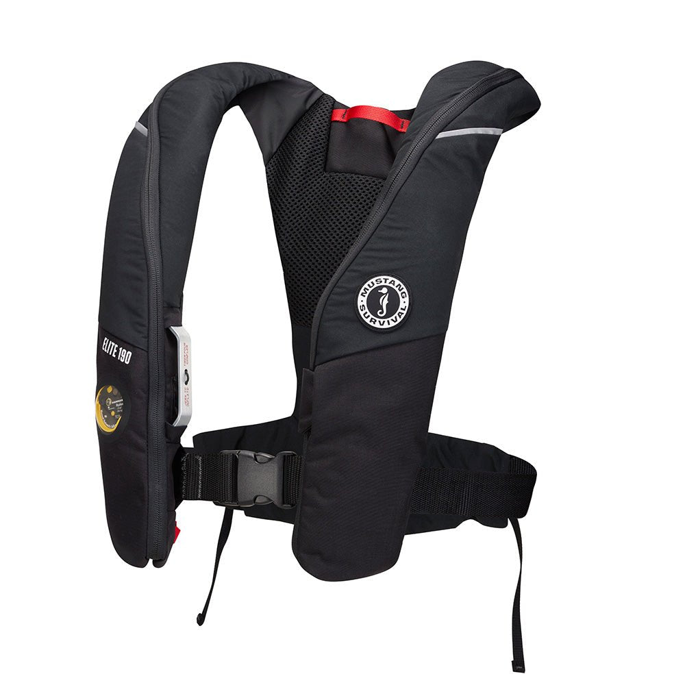 Mustang Elite 190 Offshore Inflatable PFD - Black [MD3170 - 13 - 0] - Houseboatparts.com