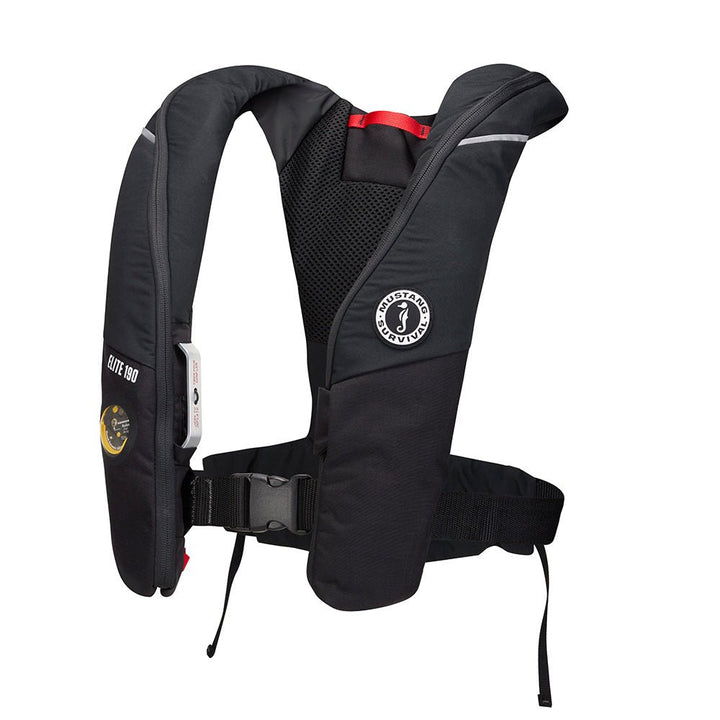 Mustang Elite 190 Offshore Inflatable PFD - Black [MD3170 - 13 - 0] - Houseboatparts.com