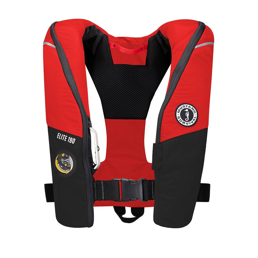 Mustang Elite 190 Offshore Inflatable PFD - Red/Black [MD3170 - 123 - 0] - Houseboatparts.com