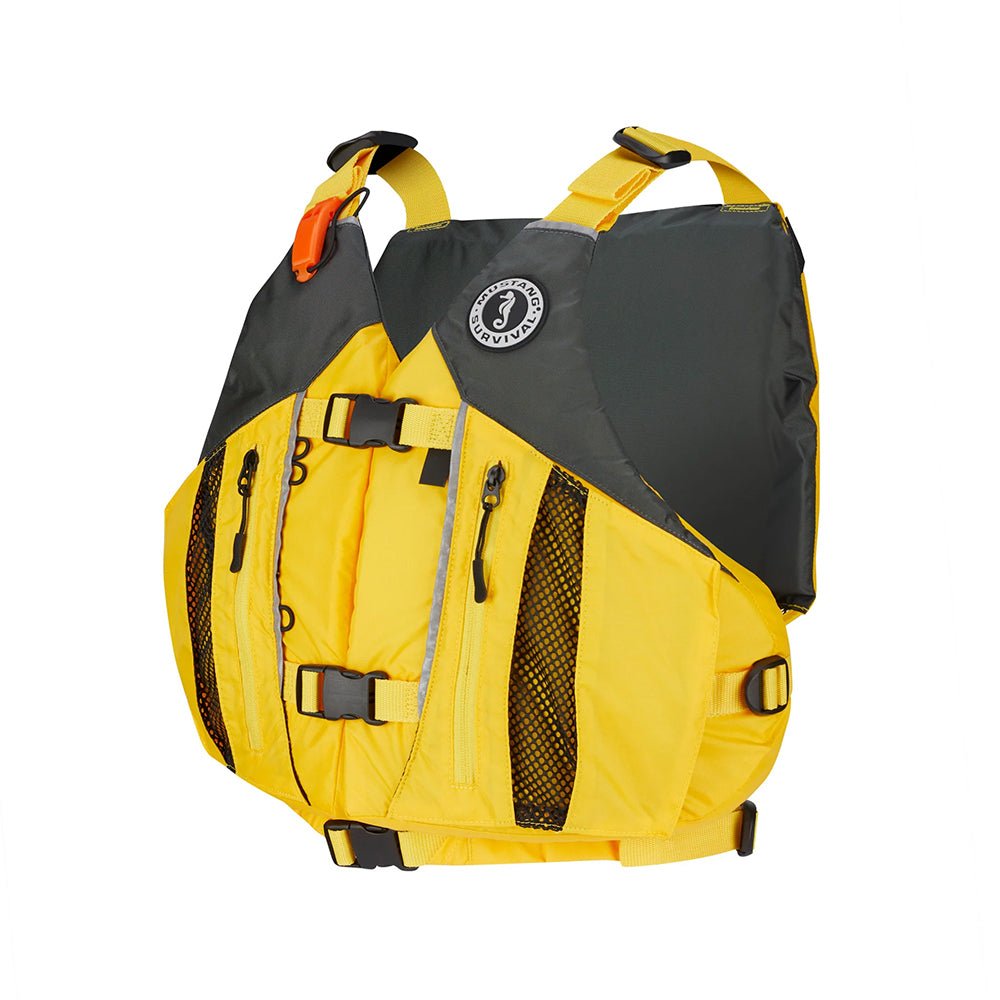 Mustang Solaris Foam Life Vest - M/L - Yellow/Grey [MV807002 - 222 - M/L] - Houseboatparts.com