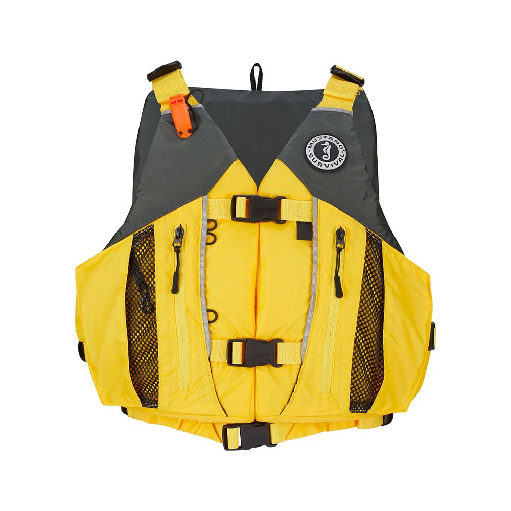 Mustang Solaris Foam Life Vest - XL/XXL - Yellow/Grey [MV807002 - 222 - XL/XXL] - Houseboatparts.com