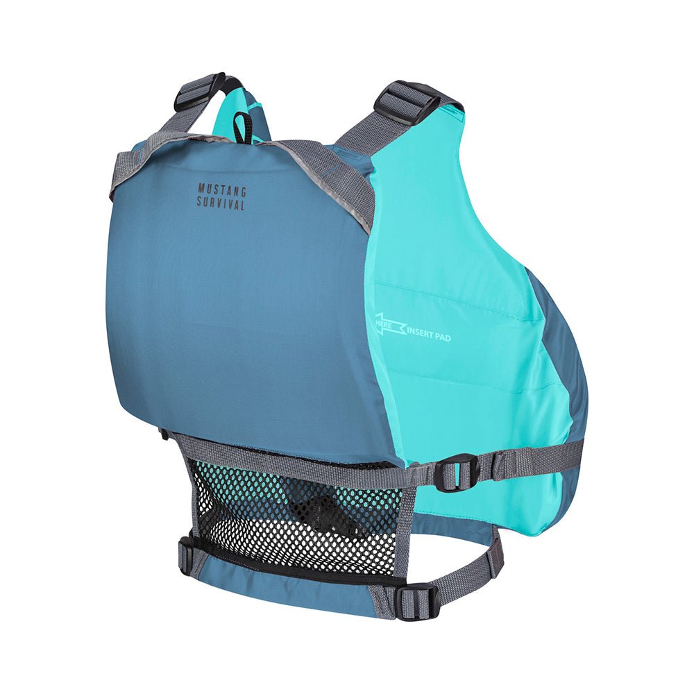 Mustang Women's Moxie Foam Life Vest - M/L - Slate/Aqua [MV807502 - 853 - M/L] - Houseboatparts.com