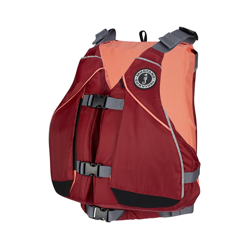 Mustang Women's Moxie Foam Life Vest - XS/S - Merlot/Coral [MV807502 - 857 - XS/S] - Houseboatparts.com
