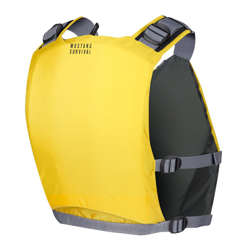 Mustang APF Foam Vest - Universal - Yellow/Grey [MV411102 - 222 - 0] - Houseboatparts.com