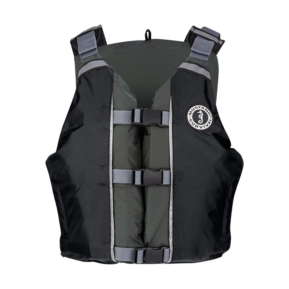 Mustang APF Foam Vest - Universal - Black/Grey [MV411102 - 806 - 0] - Houseboatparts.com