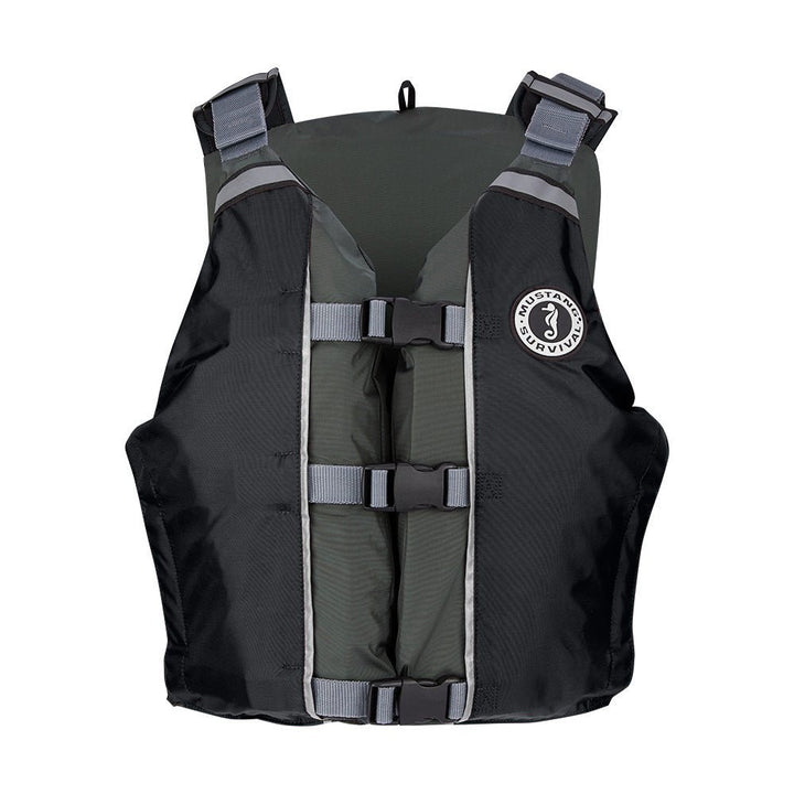 Mustang APF Foam Vest - Universal - Black/Grey [MV411102 - 806 - 0] - Houseboatparts.com