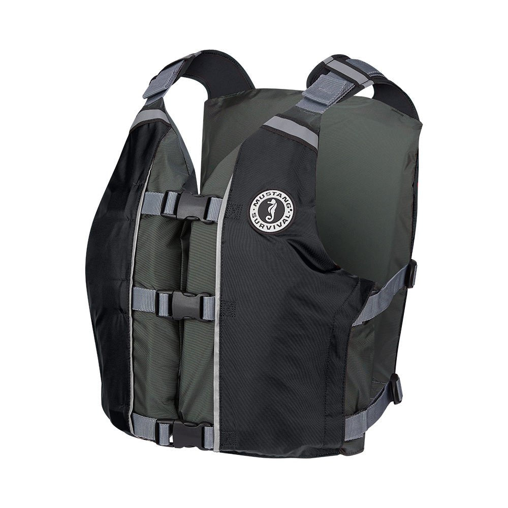 Mustang APF Foam Vest - Universal - Black/Grey [MV411102 - 806 - 0] - Houseboatparts.com
