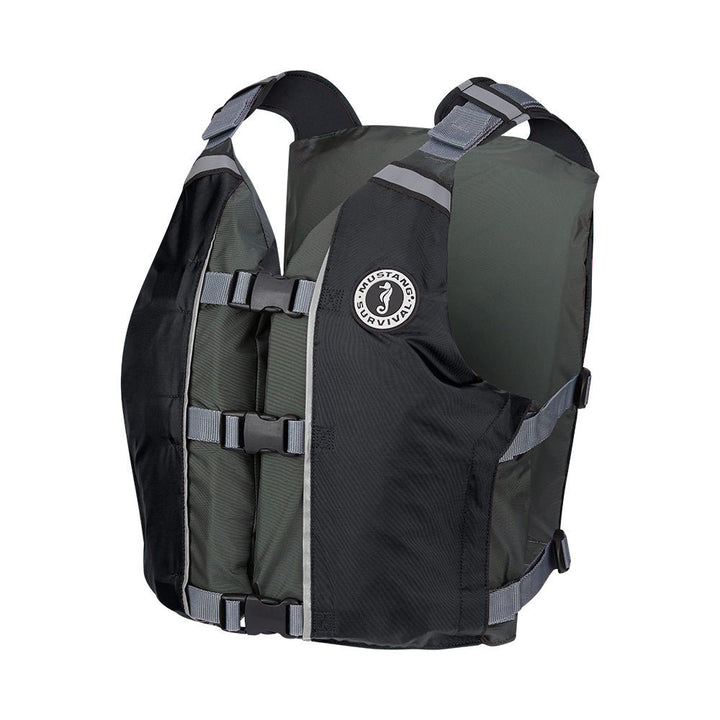 Mustang APF Foam Vest - Universal - Black/Grey [MV411102 - 806 - 0] - Houseboatparts.com