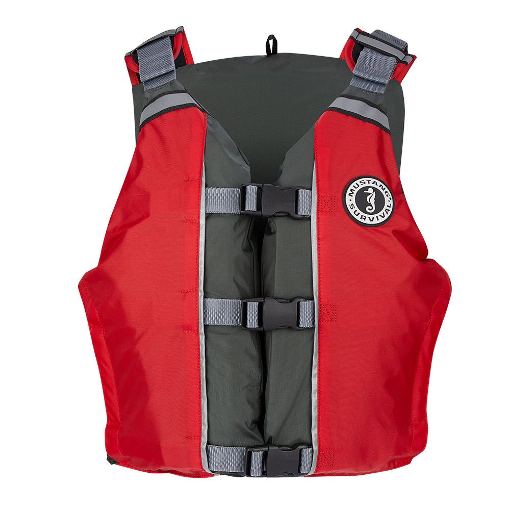 Mustang APF Foam Vest - Universal - Red/Grey [MV411102 - 861 - 0] - Houseboatparts.com
