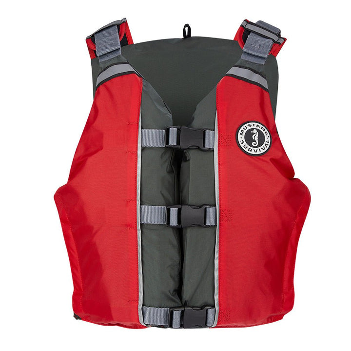 Mustang APF Foam Vest - Universal - Red/Grey [MV411102 - 861 - 0] - Houseboatparts.com