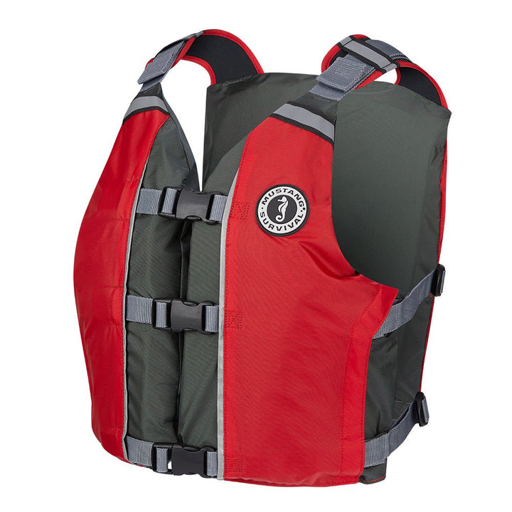 Mustang APF Foam Vest - Universal - Red/Grey [MV411102 - 861 - 0] - Houseboatparts.com