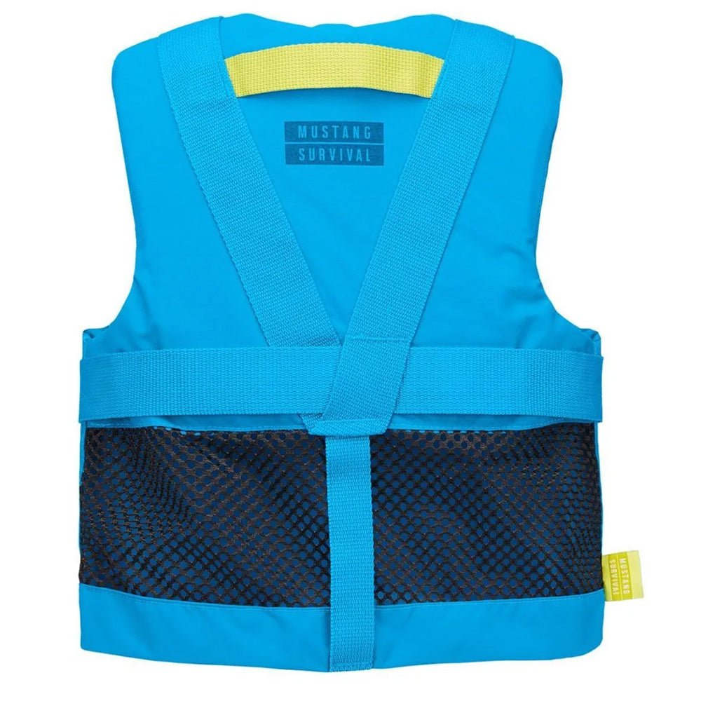 Mustang Youth REV Foam Life Vest - Azure Blue [MV357002 - 268 - 0] - Houseboatparts.com