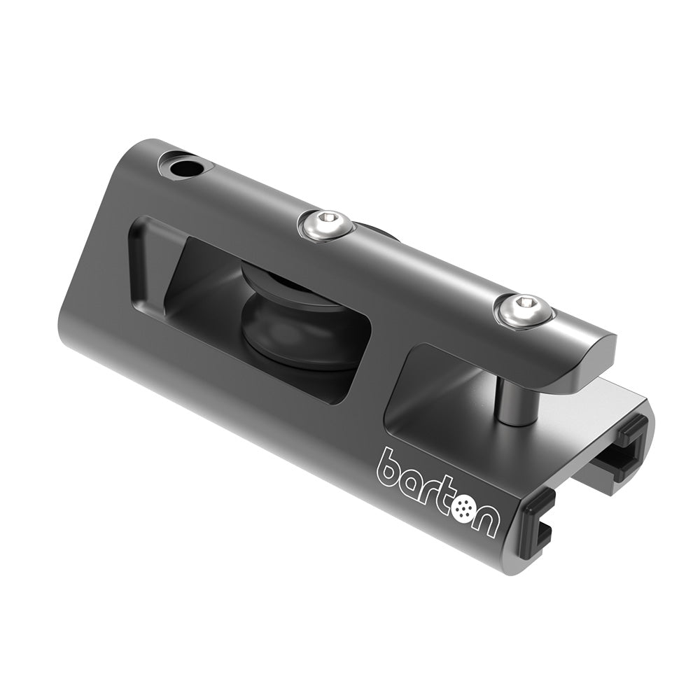 Barton 32mm End Stop Becket Genoa Car Track - Black [32221GTB] - Houseboatparts.com